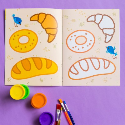 Тактильна розмальовка. Їжа Тактильна розмальовка. Їжа