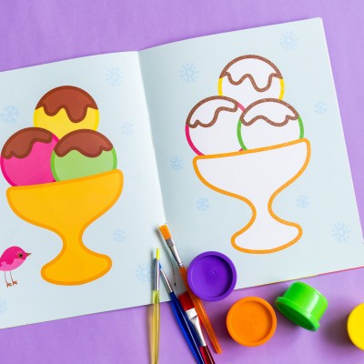 Тактильна розмальовка. Їжа Тактильна розмальовка. Їжа