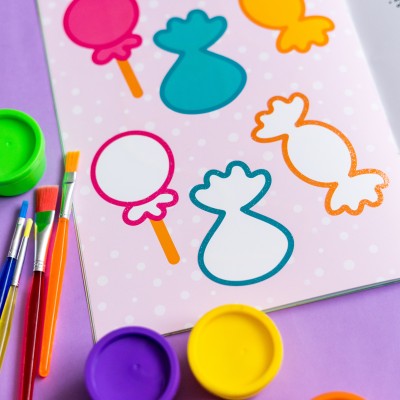 Тактильна розмальовка. Їжа Тактильна розмальовка. Їжа