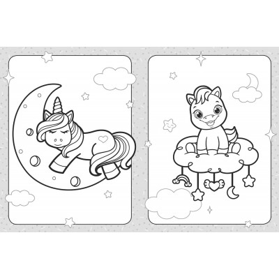 Розмальовка для найменших. Світ поні, лам та єдинорогів Розмальовка для найменших. Світ поні, лам та єдинорогів