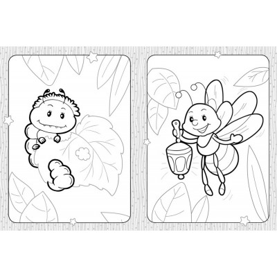 Раскраска для самых маленьких. Микромир насекомых Раскраска для самых маленьких. Микромир насекомых