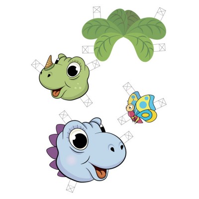 Объемные аппликации. Диномир Объемные аппликации. Диномир