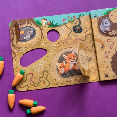 Книжка с окошками. Кто спрятался под землей Книжка с окошками. Кто спрятался под землей