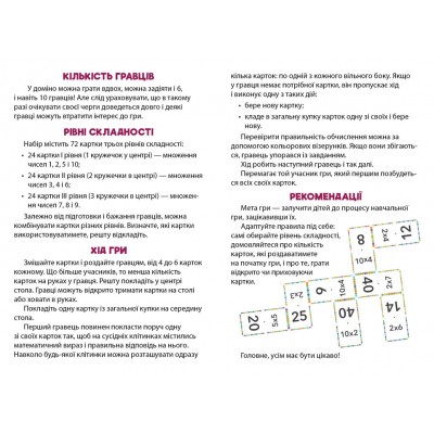 Математичне доміно. Таблиця множення Математичне доміно. Таблиця множення